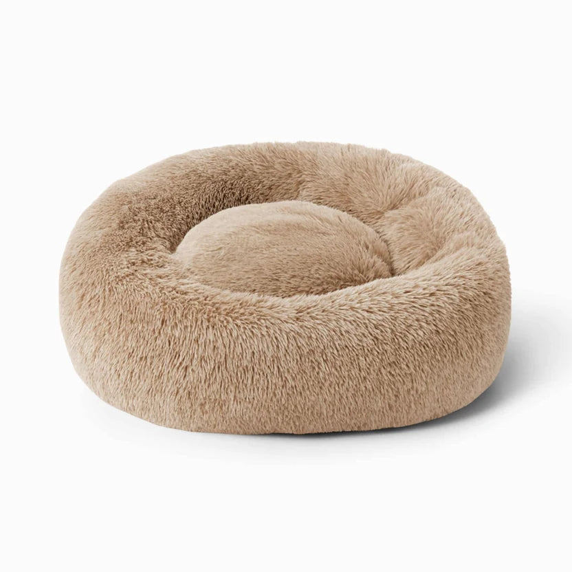 Pluszový pelech pre psa PREMIUM Svetlohnedý