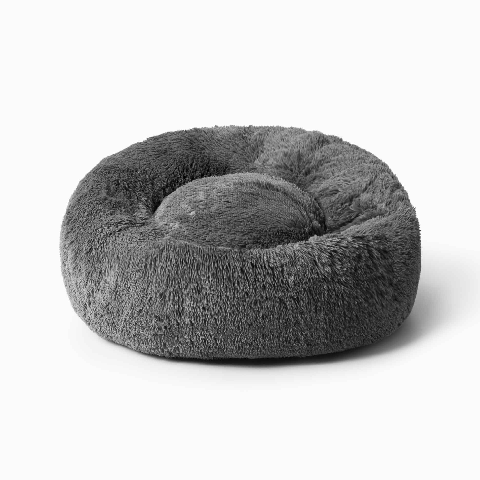 Pluszový pelech pre psa PREMIUM Grafitové