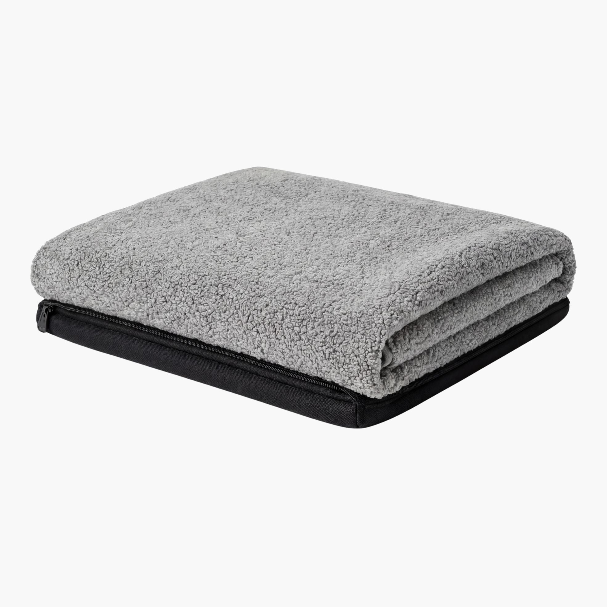 Štýlový doplnkový matrac do pelechu pre psa NORD s bouclé povrchom sivý