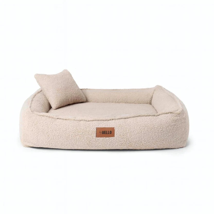 Ortopedický pelech pre psa ROYAL – béžové Bouclé