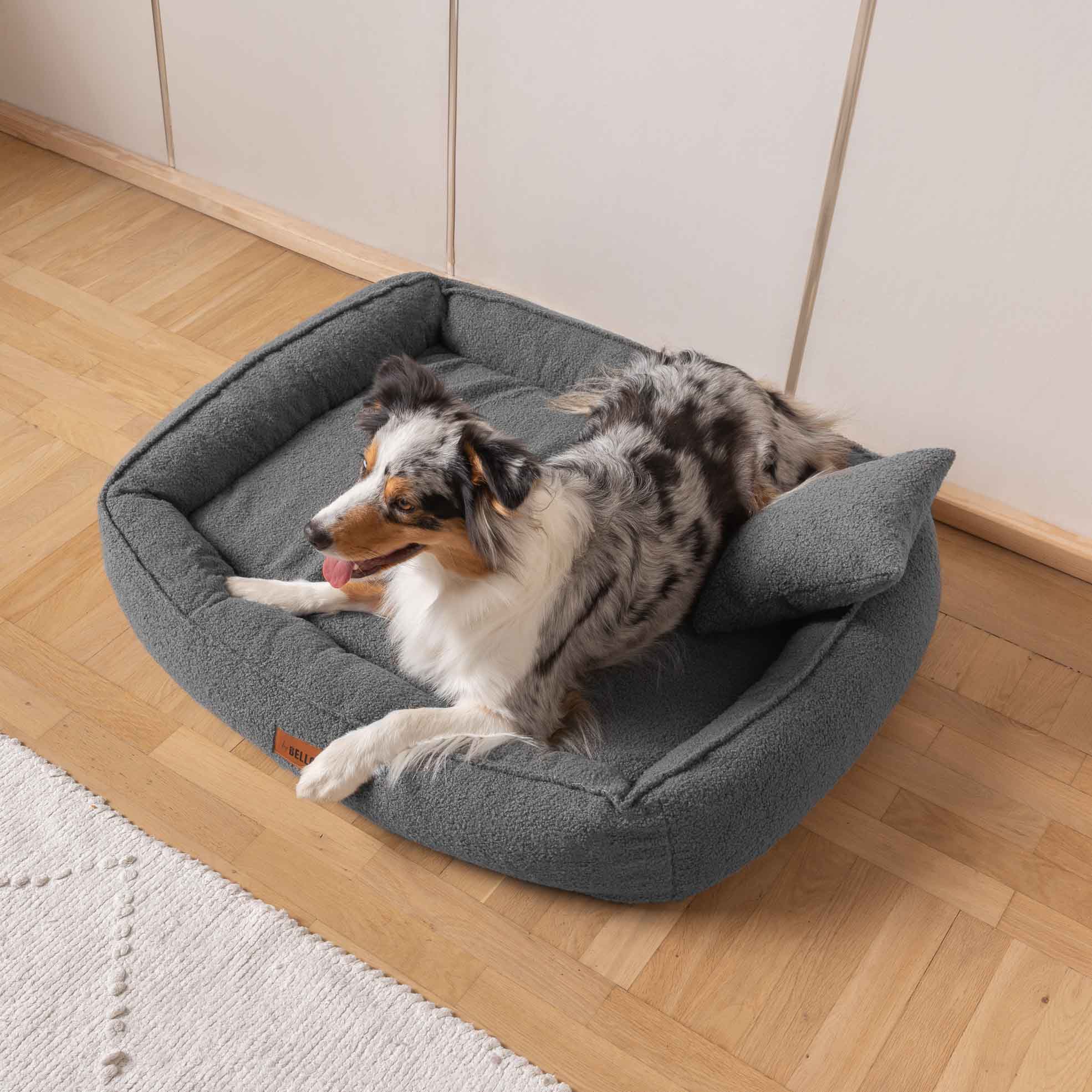 Pelech pre Psa ROYAL Bouclé Tmavosivý