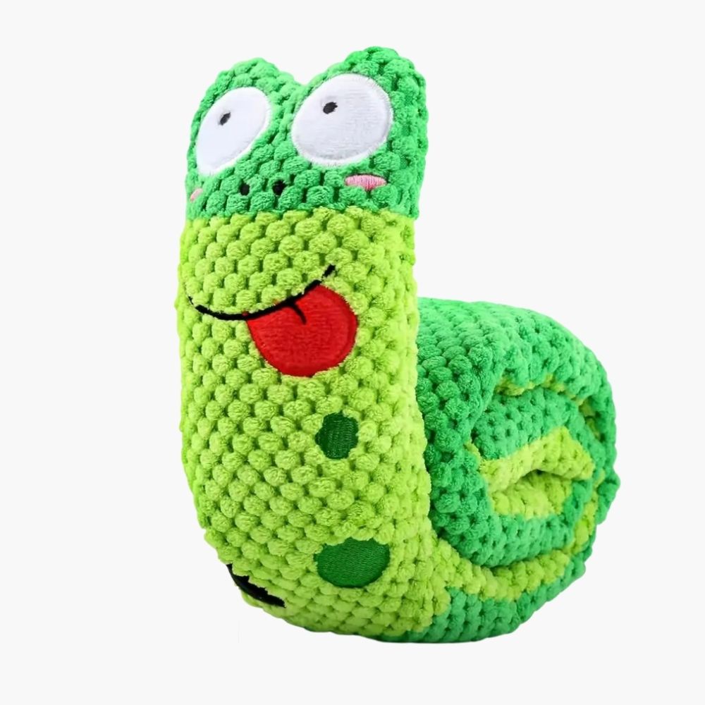 Plyšová interaktívna hračka slimák pre psy a mačky